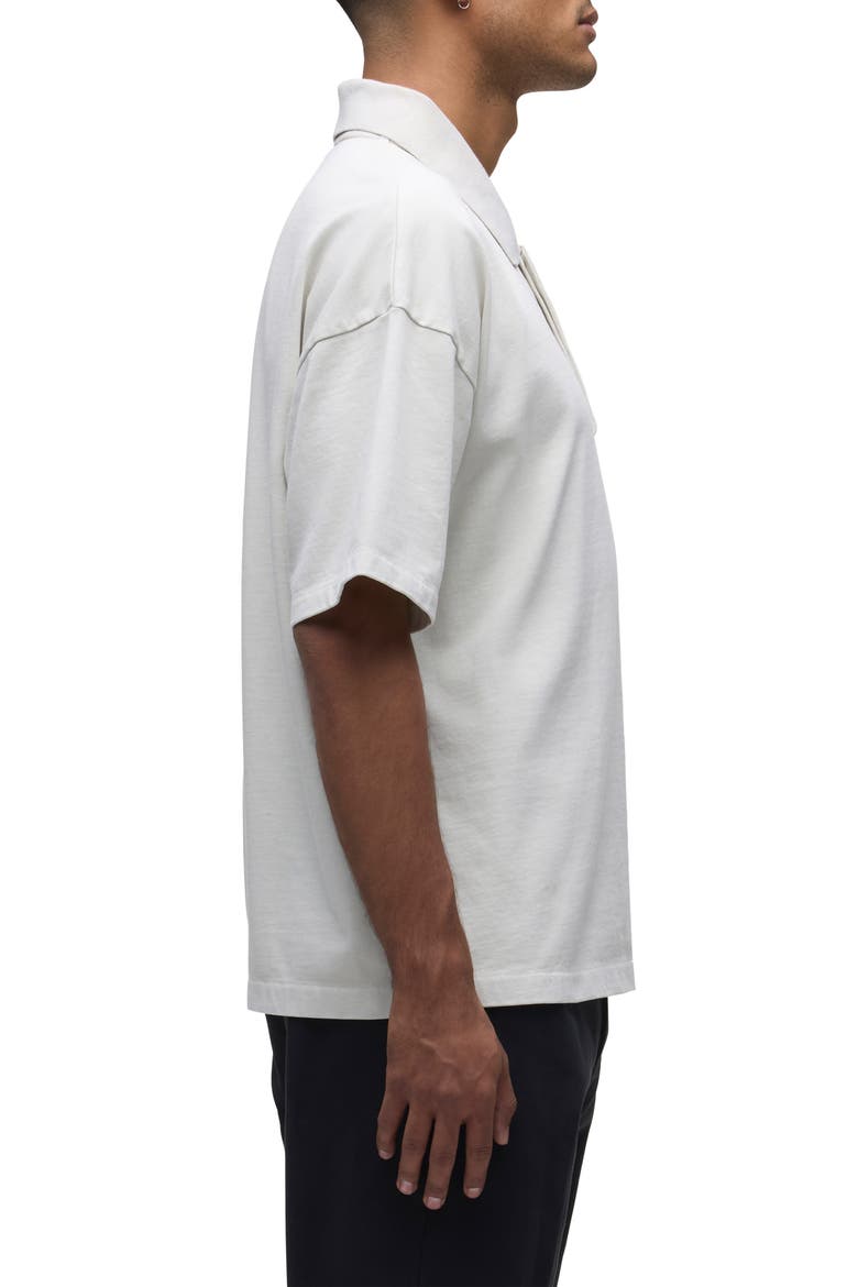 Heavyweight Cotton Pocket Polo, Alternate, color, GHOST