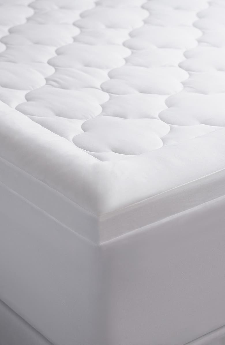 Allied Home Ultimate Cloud Comfort Mattress Pad, Main, color, White