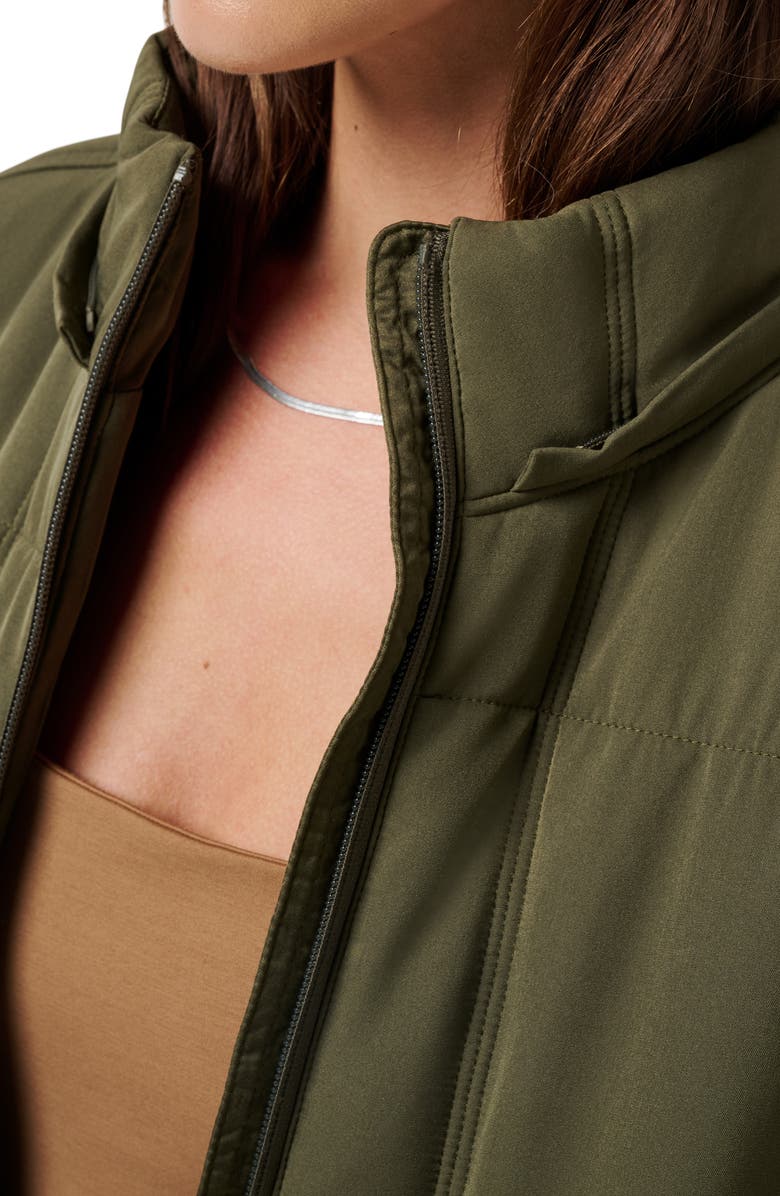 TravisMathew Mont Blanc Quilted Hooded Puffer Jacket, Alternate, color, Grape Leaf