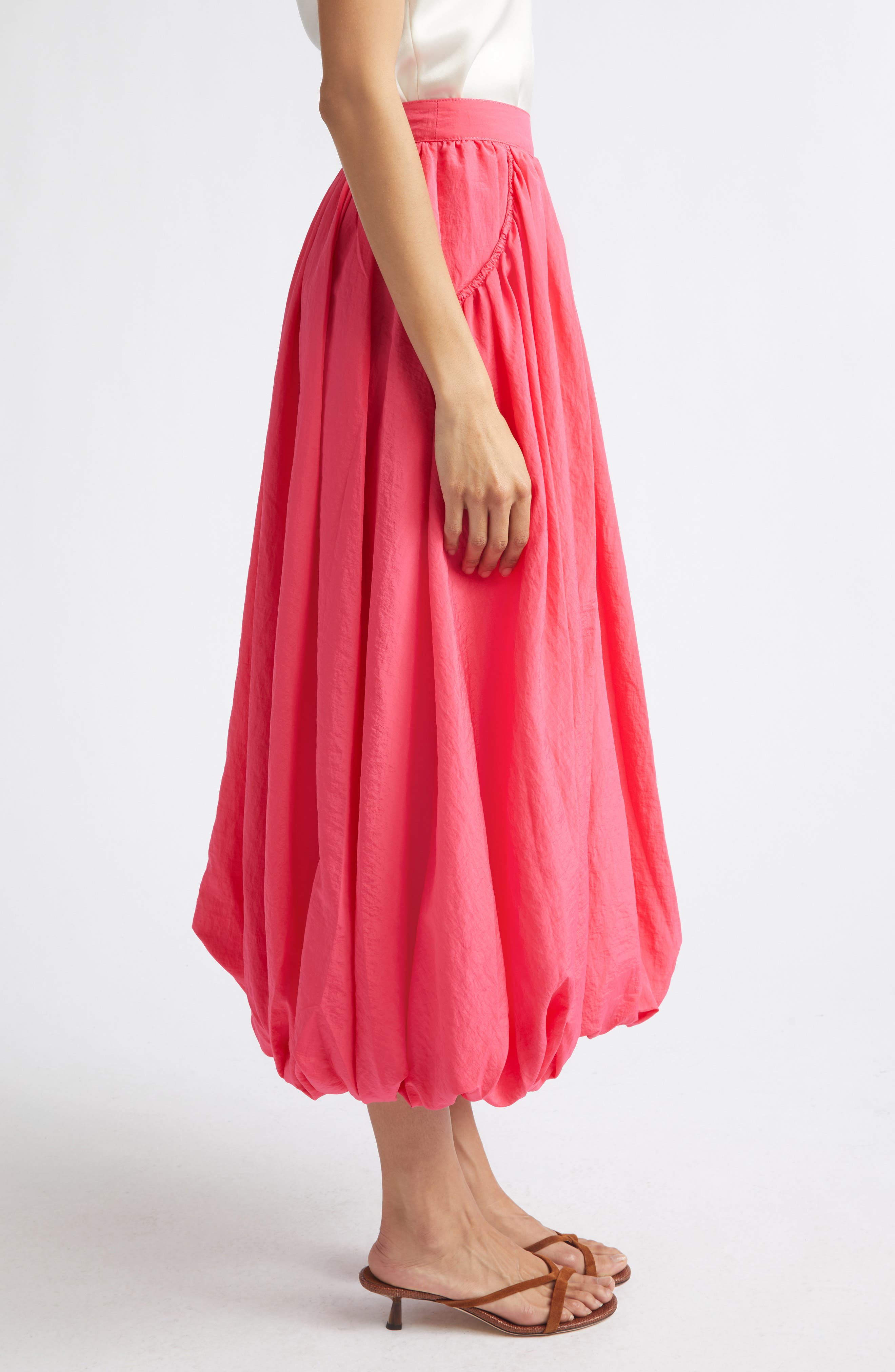 Allinae Bubble Hem Nylon Skirt (Women) | Nordstrom