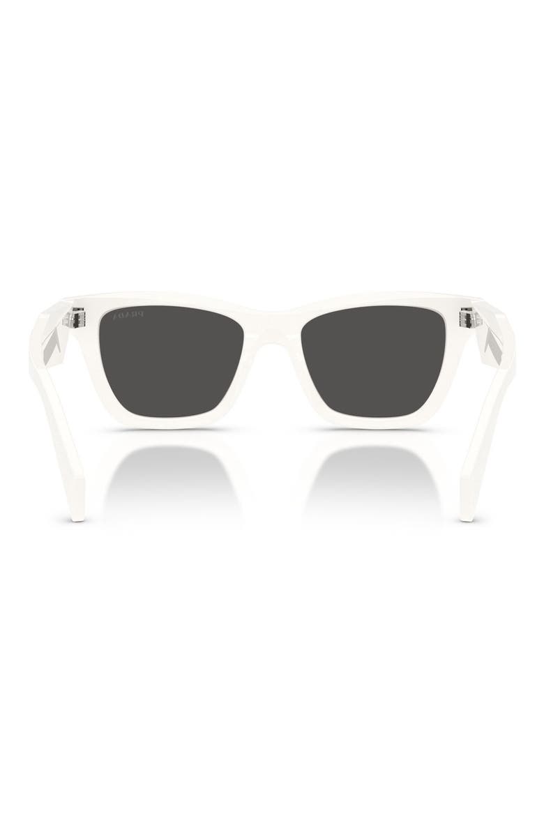 51mm Butterfly Sunglasses, Alternate, color, TALC / DARK GREY