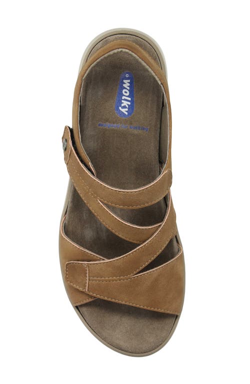 Wolky Ikaria Wedge Sandal In Tan Biocare