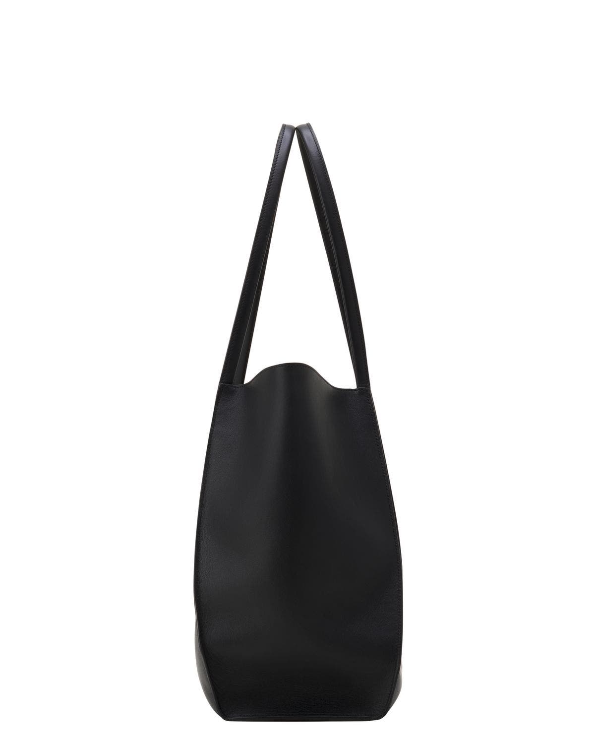 Lanvin Concerto Arpège Leather Tote Bag, Alternate, color, Black