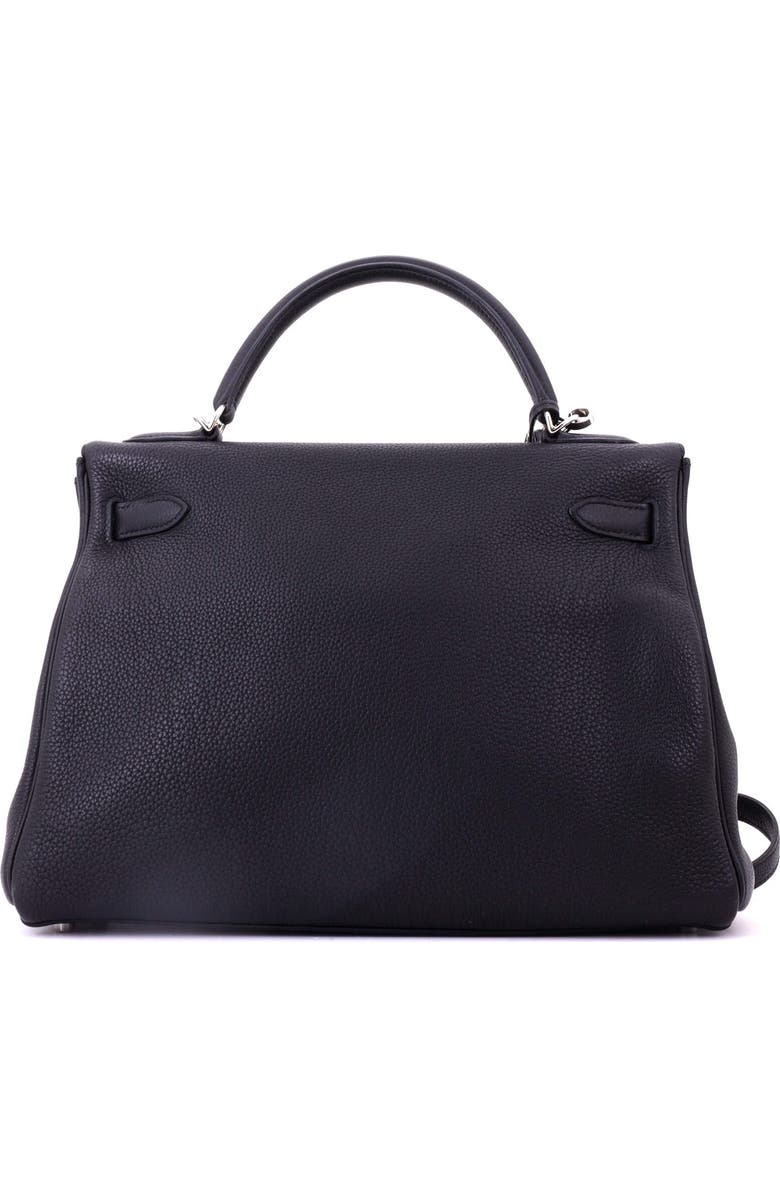 Pre-Owned Hermes Kelly Handbag Black Togo with Palladium Hardware 32, Alternate, color, Noir
