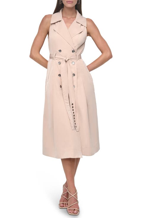 Tech Poplin Midi Dress