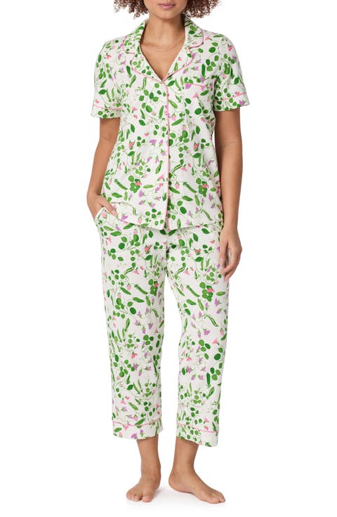 Stretch Cotton Jersey Pajamas (Regular 
Plus)