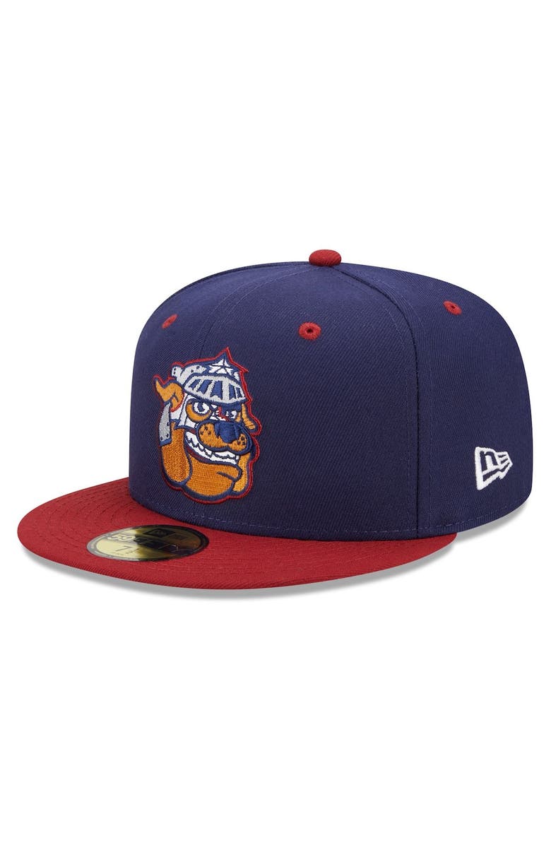 New Era Men's New Era Navy/Red Round Rock Express Marvel x Minor League 59FIFTY Fitted Hat, Main, color, Navy