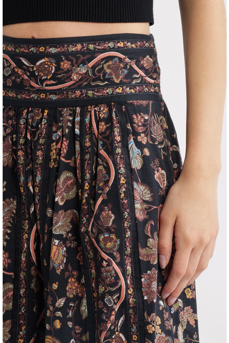 Morgan Midi Skirt, Alternate, color, BOIS PRINT