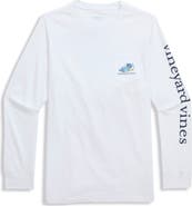 vineyard vines Kids' Top Dog Long Sleeve Cotton Graphic T-Shirt