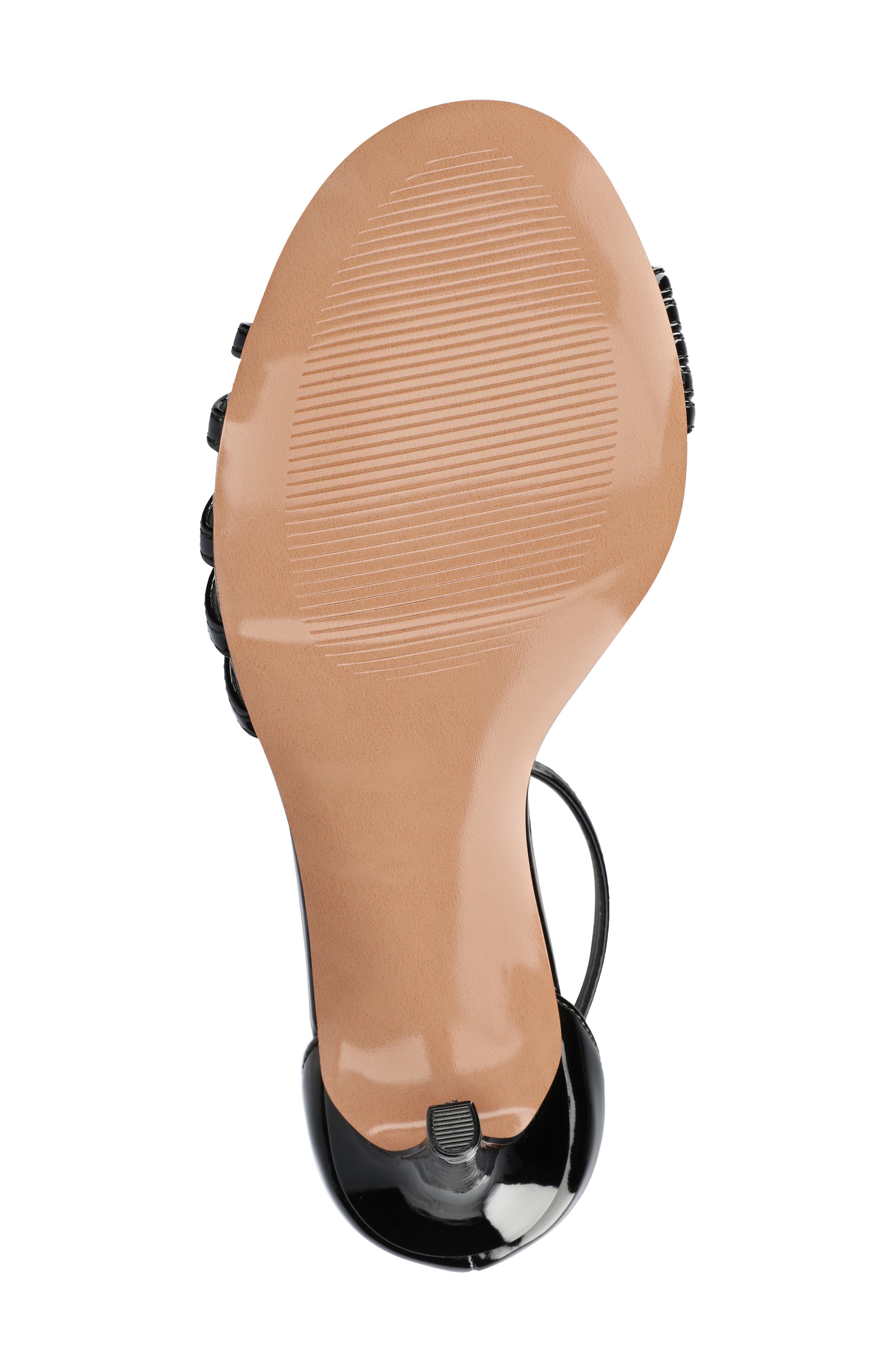 Journee Collection Felicity Ankle Strap Stiletto Sandal, Alternate, color, Black Patent