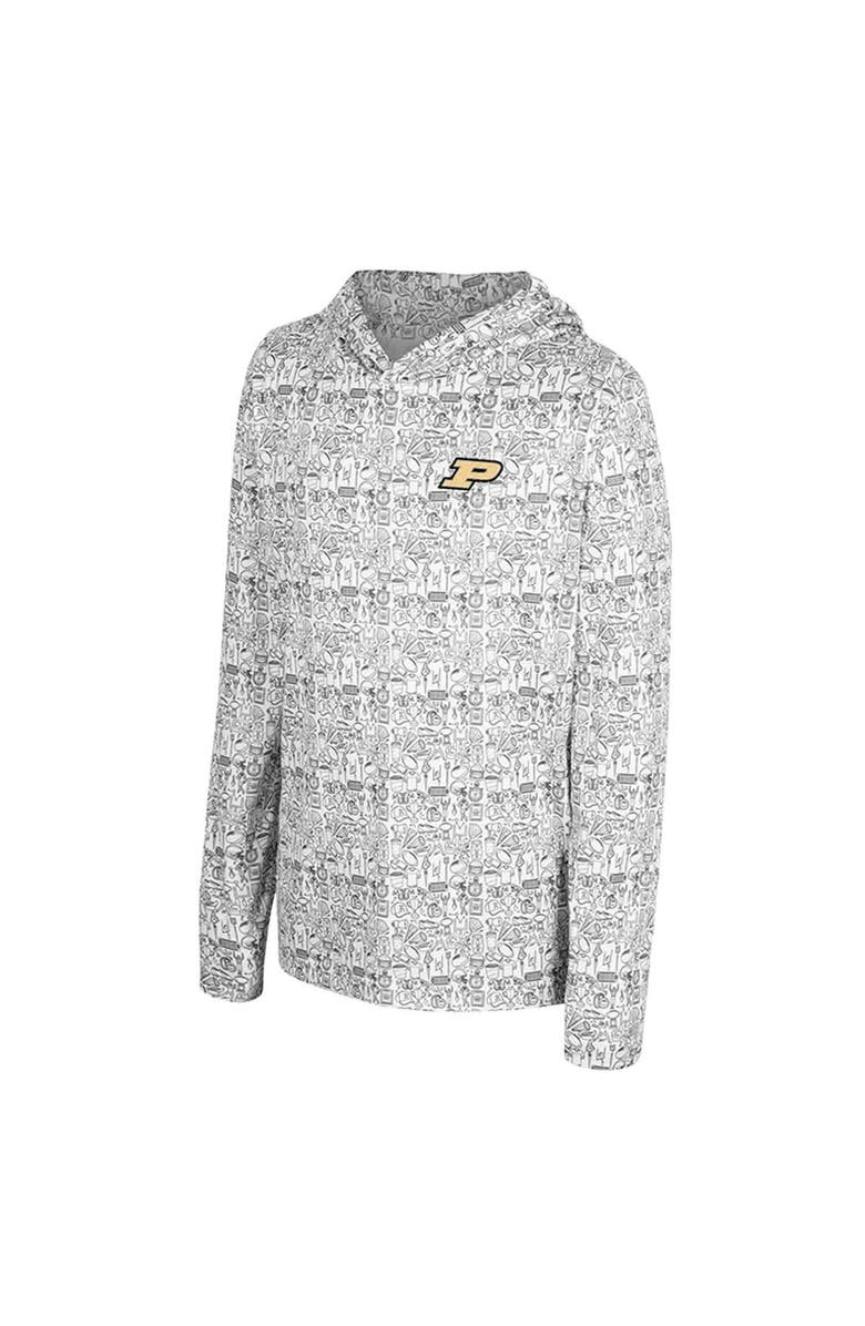 COLOSSEUM Youth Colosseum Black Purdue Boilermakers All-Over Print Hoodie, Alternate, color, Black