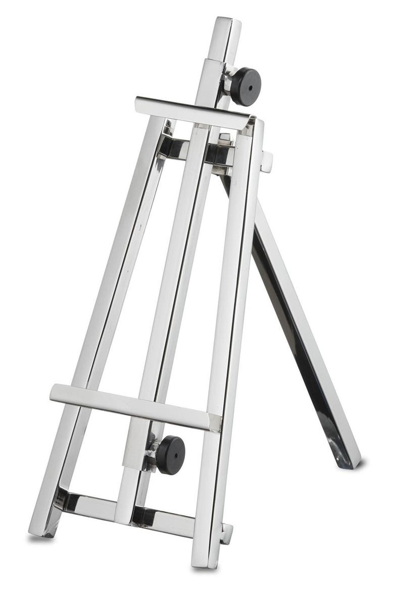 Roselli Modern Easel Cell Phone Holder, Main, color, SILVER