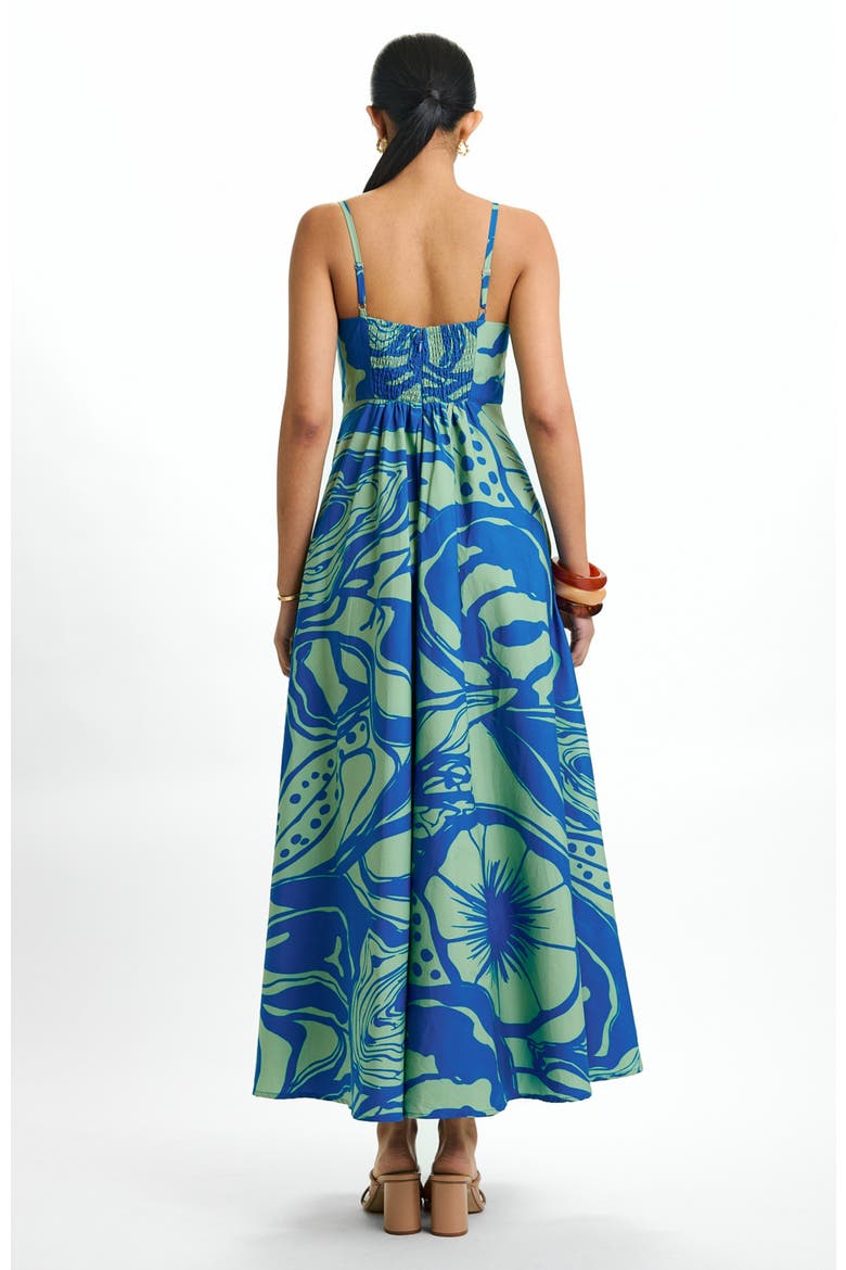 Tima Mint Oria Cotton Midi Dress, Alternate, color, Tima Mint