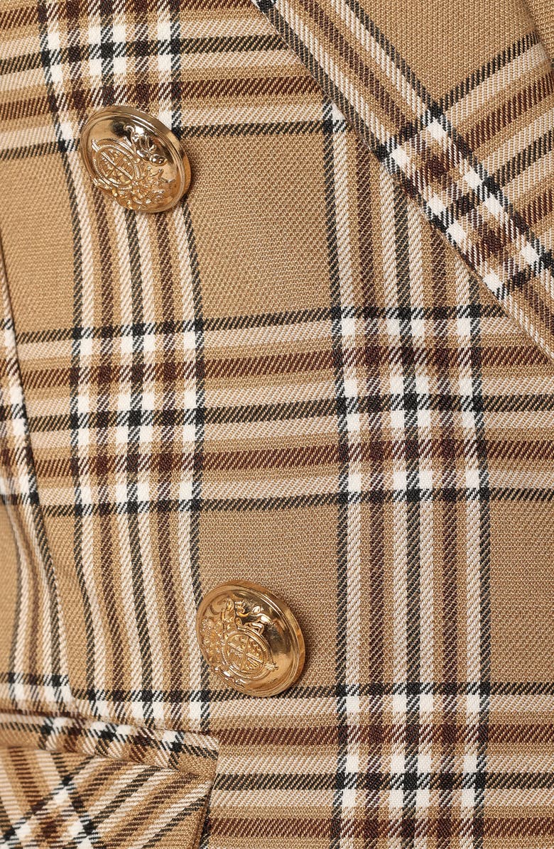 Petal & Pup Michaela Plaid Blazer Jacket, Alternate, color, 