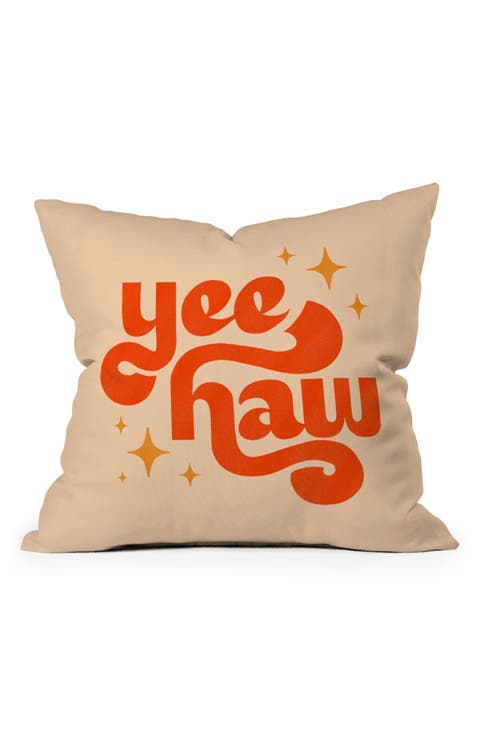 Yee Haw Throw Pillow