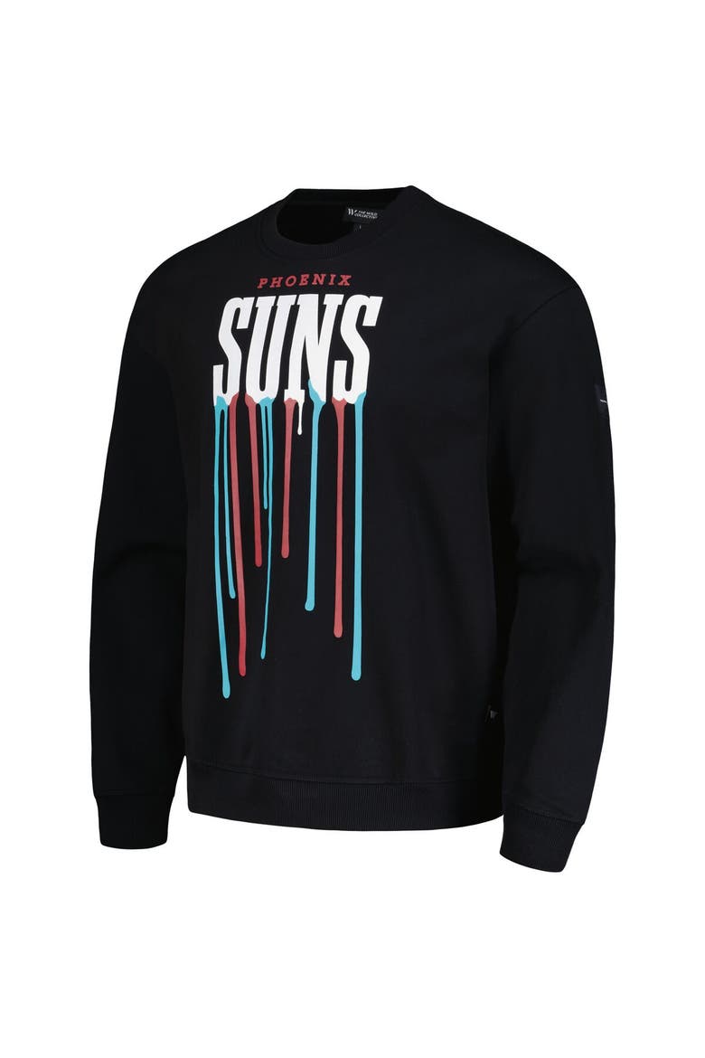 Unisex The Wild Collective Black Phoenix Suns Drip Pullover Sweatshirt, Alternate, color, Black