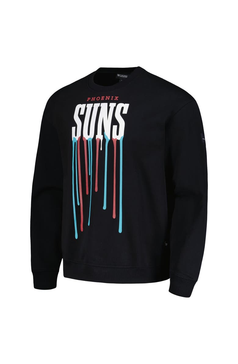THE WILD COLLECTIVE Unisex The Wild Collective Black Phoenix Suns Drip Pullover Sweatshirt, Alternate, color, Black
