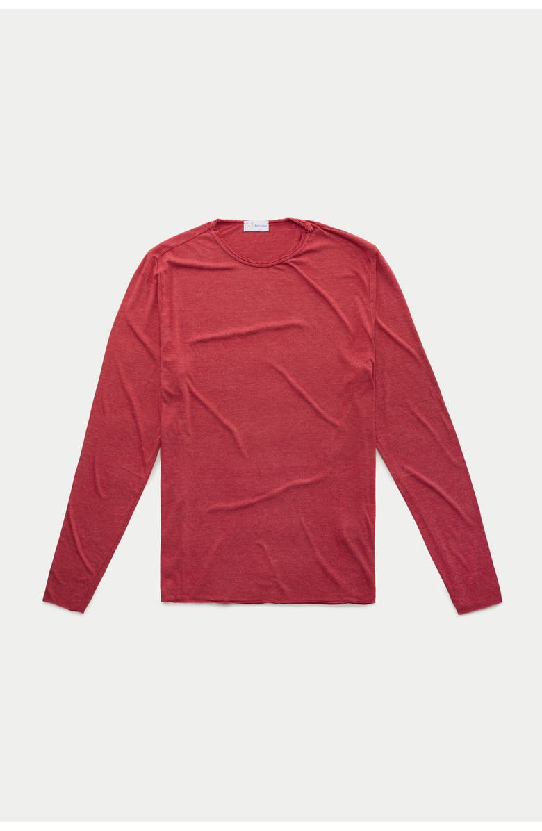 Wolf Vs. Goat (WvG) Sorona Longsleeve Roll Neck T-Shirt, Main, color, Red