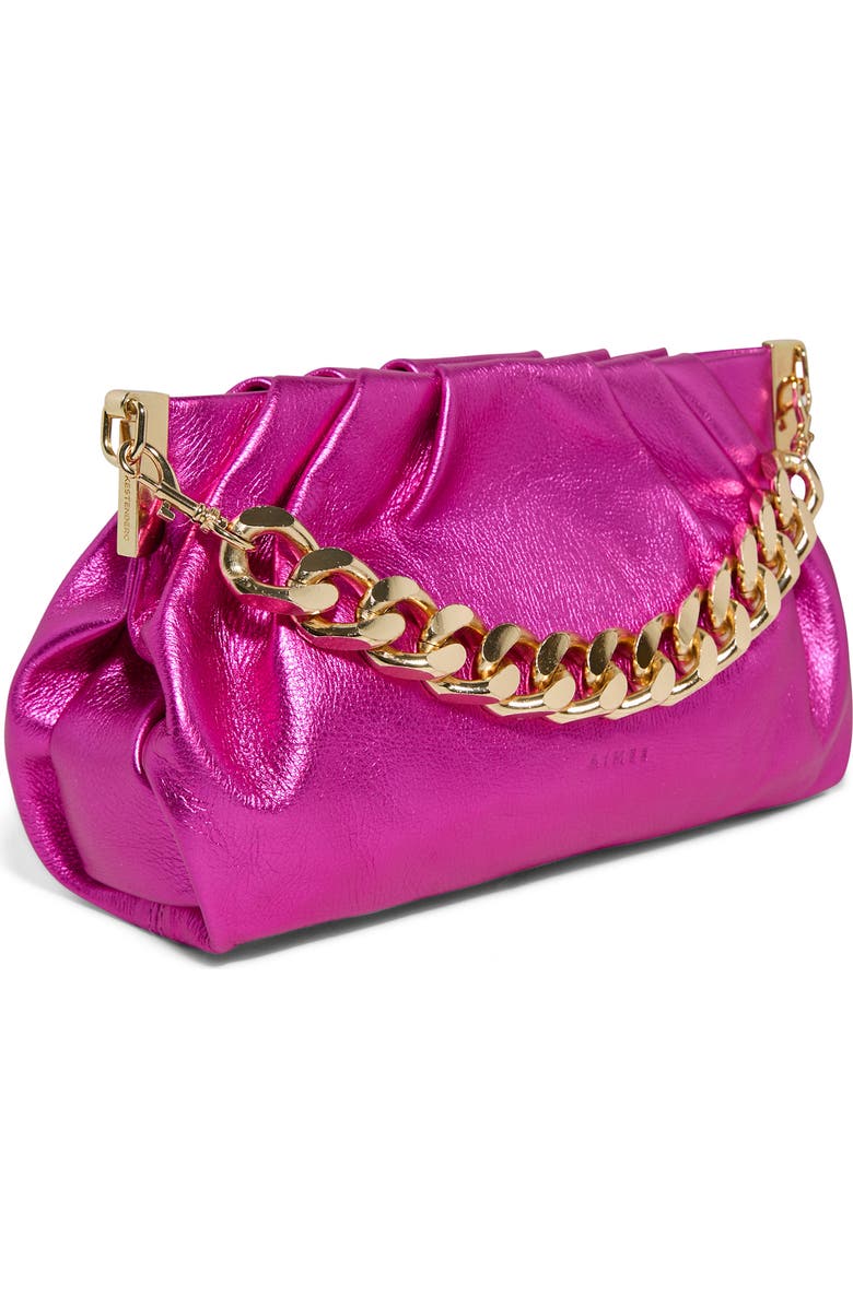 AIMEE Chill Out Frame Clutch, Alternate, color, Metallic Power Pink