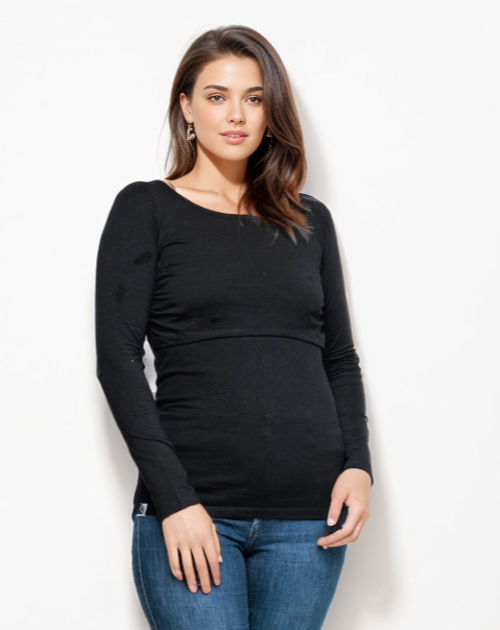 The Bshirt Womens Long Sleeve Nursing Top