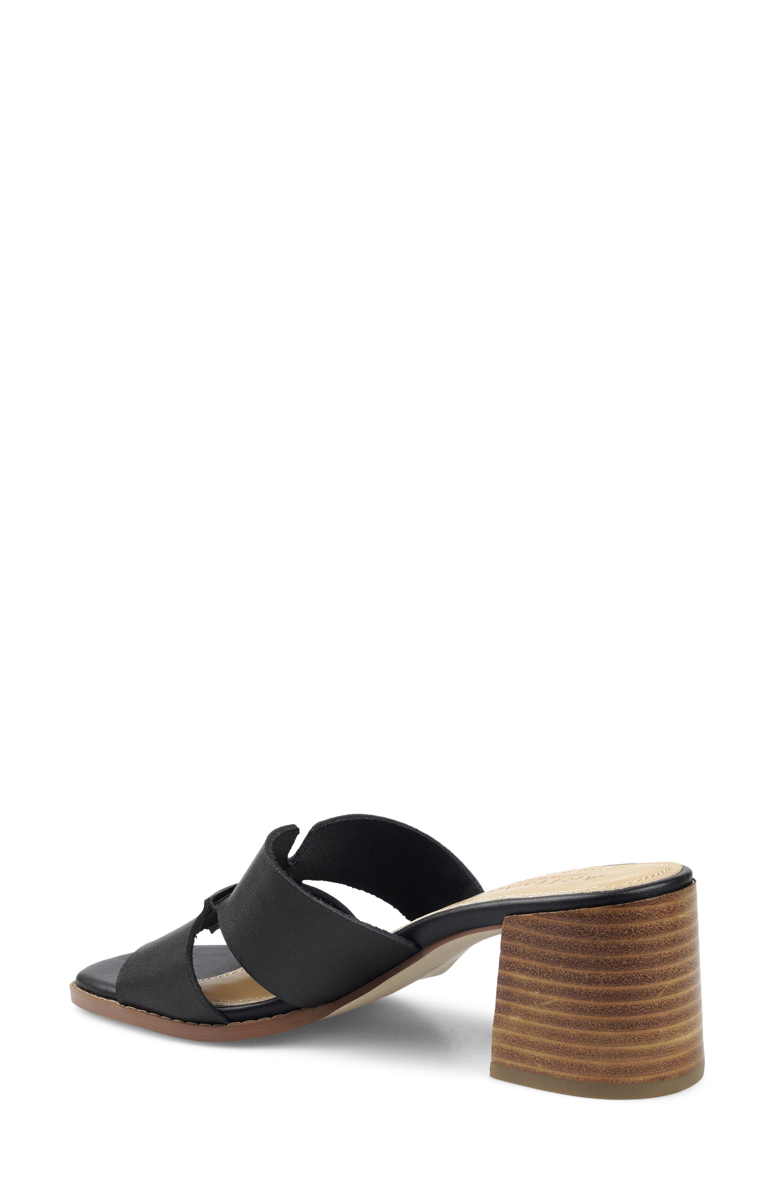 Dazz Slide Sandal, Alternate, color, BLACK LEATHER