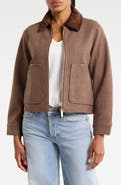 Sam Edelman Corduroy Collar Wool Blend Jacket