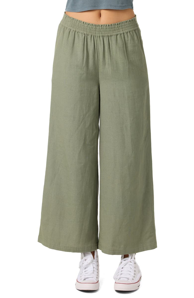 O'Neill Sanders Wide Leg Pants, Main, color, Sea Spray