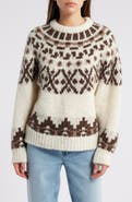 FRAME Fair Isle Alpaca Blend Sweater