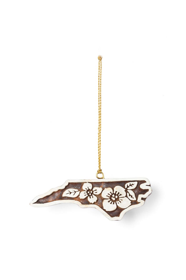 North Carolina State Dogwood Ornament, Main, color, Natural