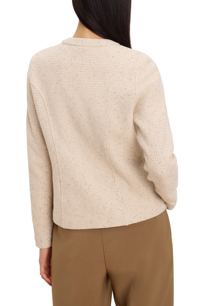 Cotton Blend Tweed Knit Jacket, Alternate, color, CREAM MIX
