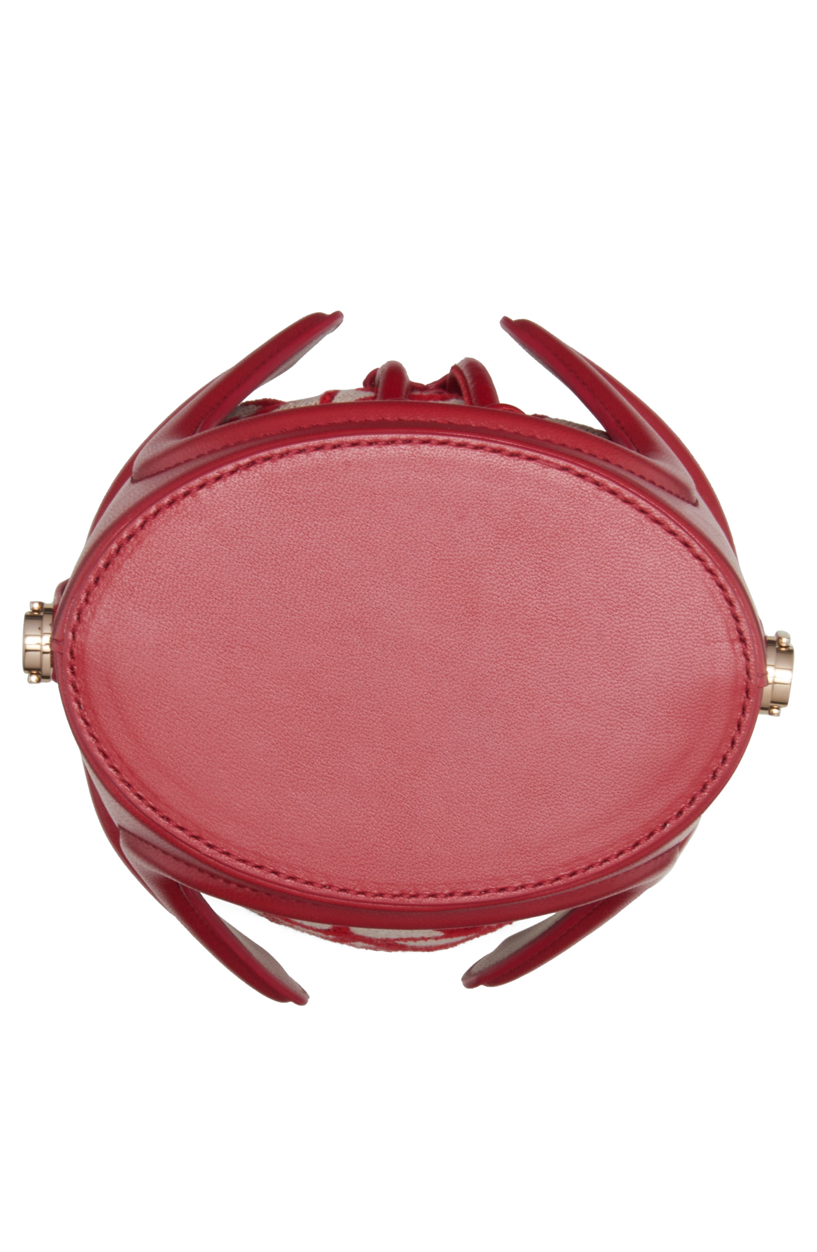 Valentino Garavani La Cinquième VLOGO Leather Bucket Bag, Alternate, color, 