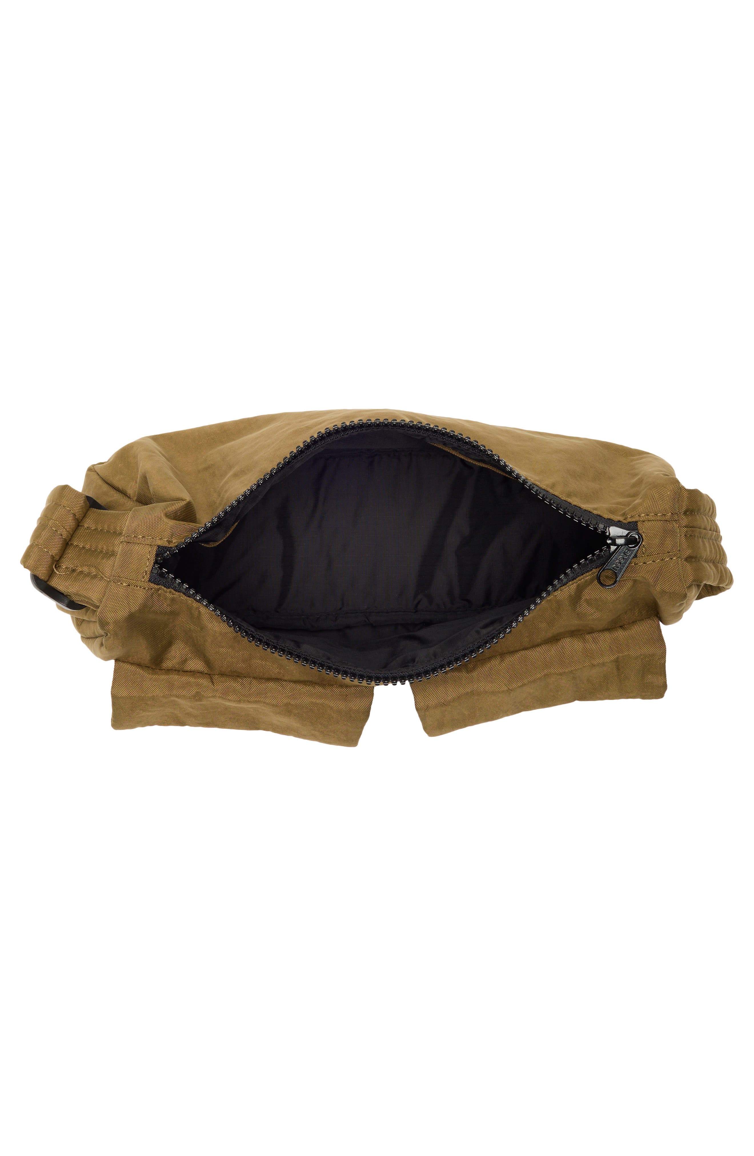 Baggu Cargo Recycled Nylon Shoulder Bag, Alternate, color, Seaweed