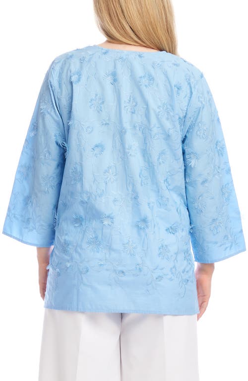 Karen Kane Three Quarter Sleeve Embroidered Tunic