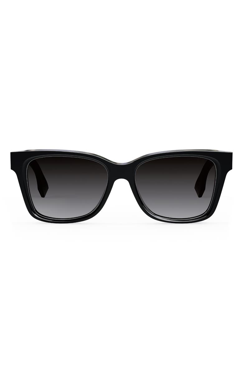 Fendi 'Fendi Lettering 54mm Geometric Sunglasses, Main, color,