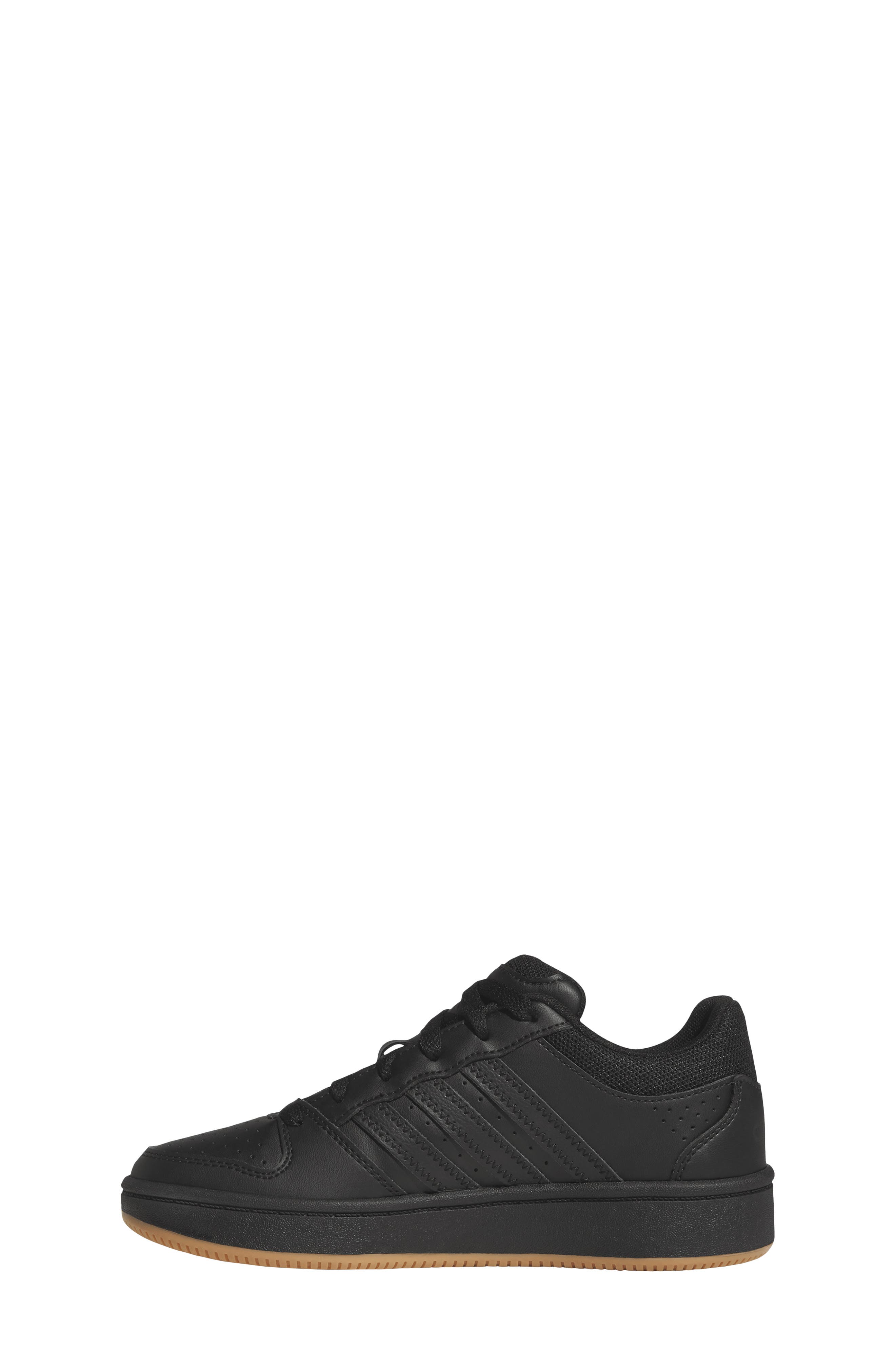 Gender Inclusive Hoops 3.0 Mid Top Sneaker, Alternate, color, BLACK/ GUM/ BLACK