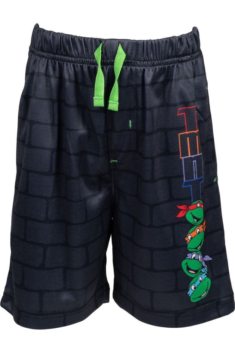 Tee Tank and Shorts Set, Alternate, color, Green Black
