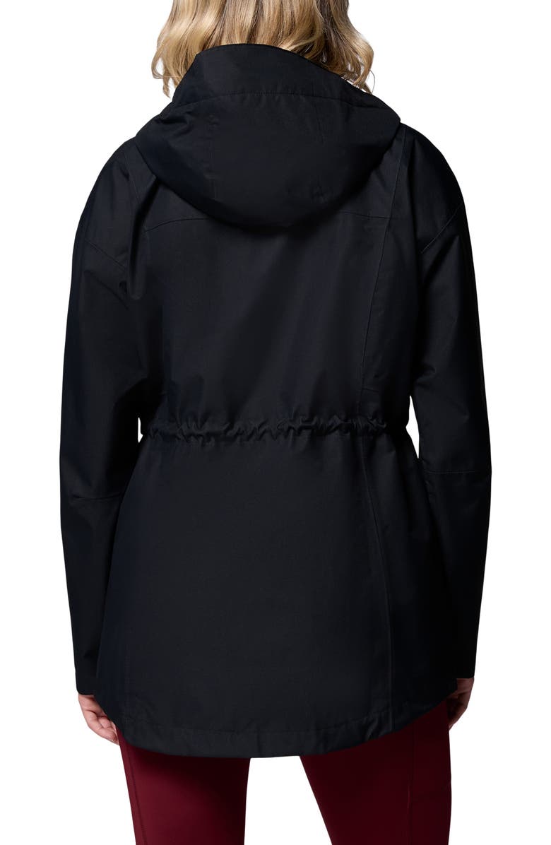 Columbia Hikebound II Long Waterproof Jacket, Alternate, color, Black