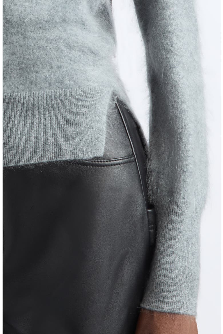 Link Cashmere Sweater, Alternate, color, JET MELANGE