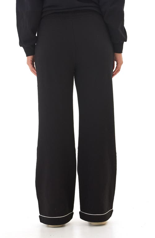 Threads 4 Thought Milly Piped Wide Leg Pants In Black