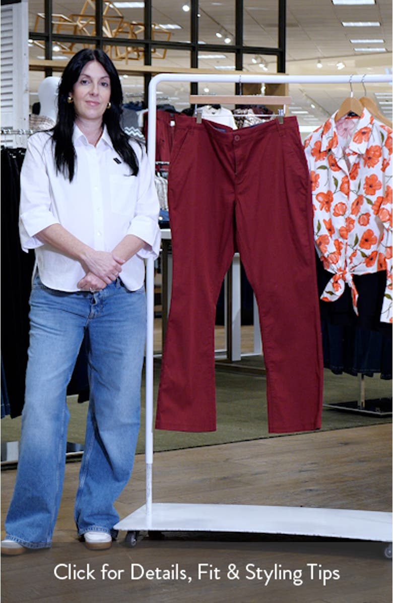 Barbara Stretch Twill Bootcut Pants, sales video thumbnail