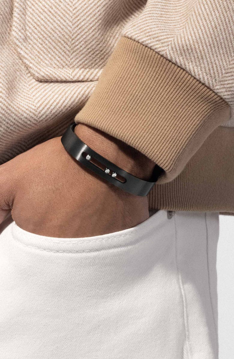 Messika Move Titanium Bangle, Alternate, color, Titanium