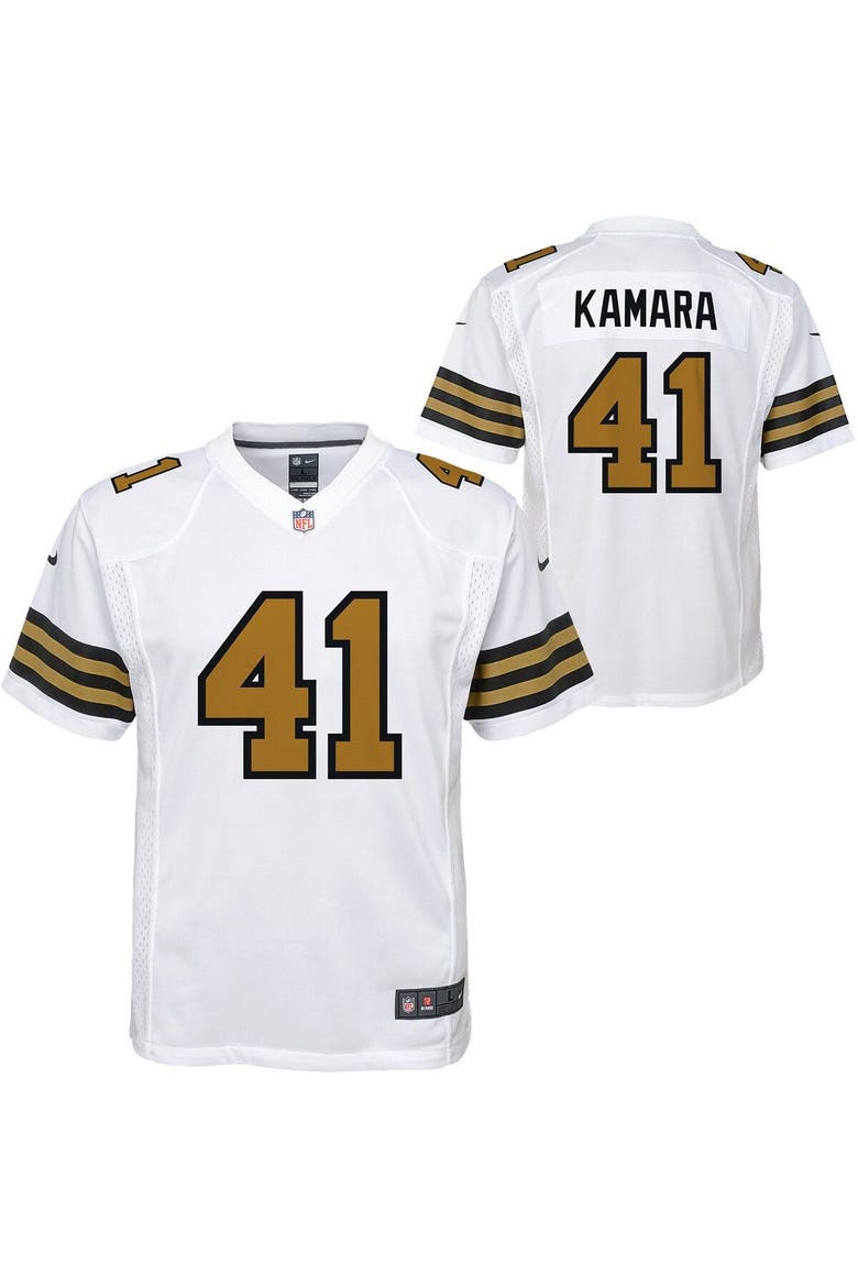 Youth Nike Alvin Kamara White New Orleans Saints Game Jersey, Main, color, White