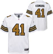 Nike Youth Nike Alvin Kamara White New Orleans Saints Game Jersey