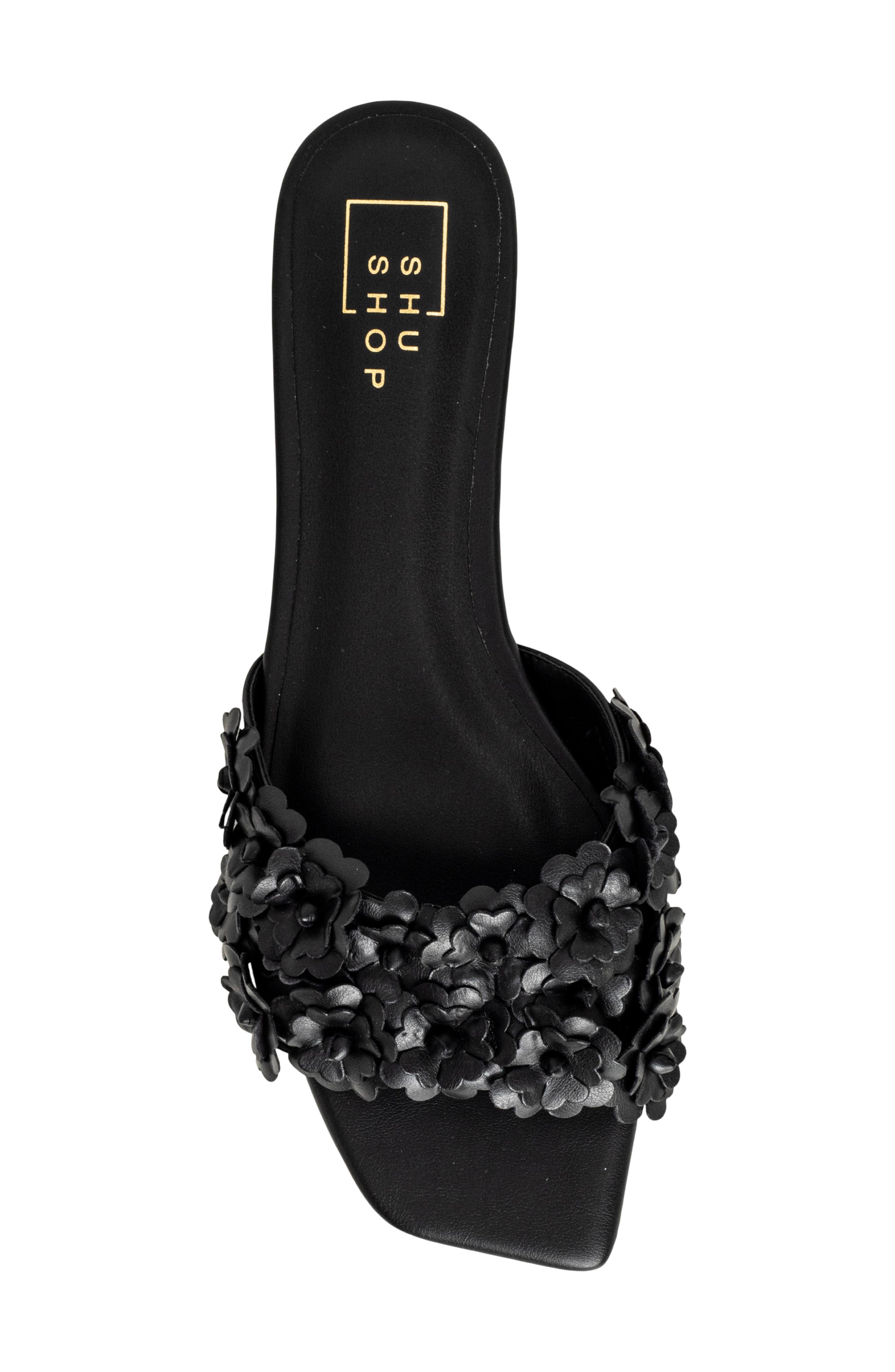 SHUSHOP Camellia Slide Sandal, Alternate, color, 