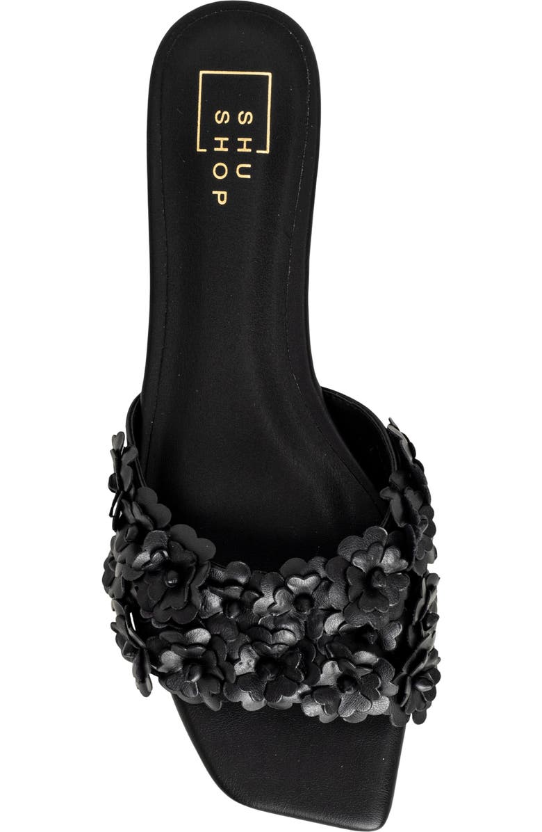 SHUSHOP Camellia Slide Sandal, Alternate, color,
