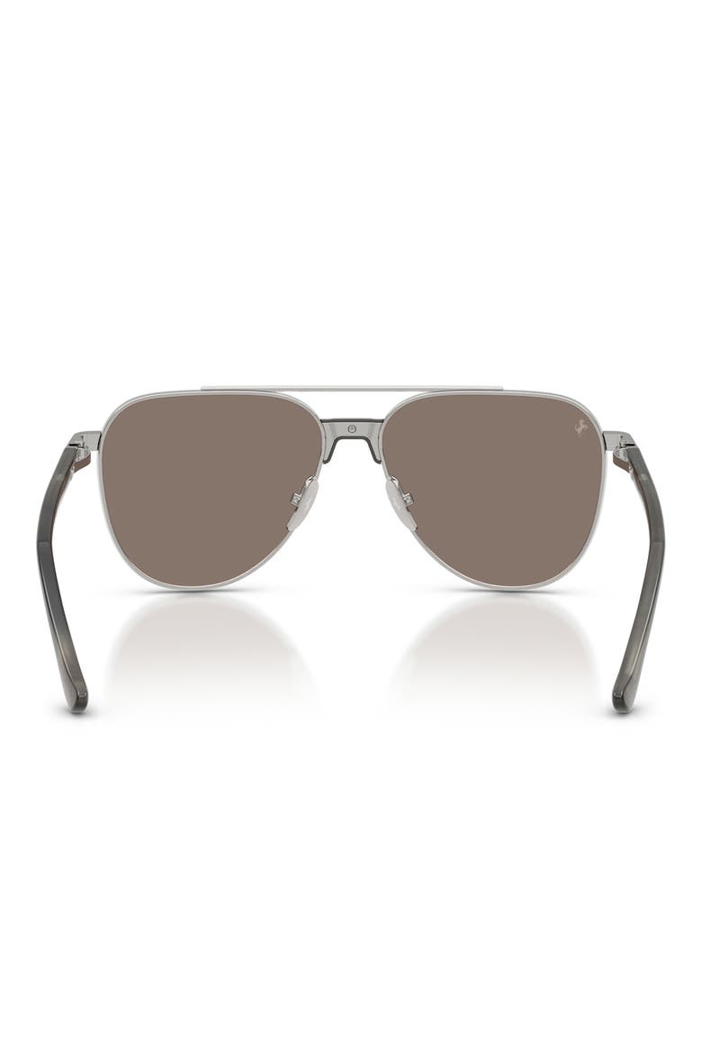 59mm Pilot Sunglasses, Alternate, color, SILVER BRUSHED / CLEAR GOLD