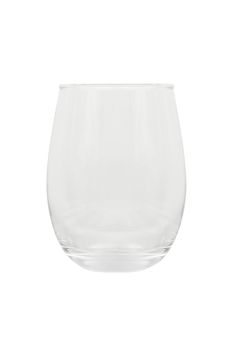 Bellini Glass All Purpose Stemless Drinking Glasses Set, Alternate, color, Clear