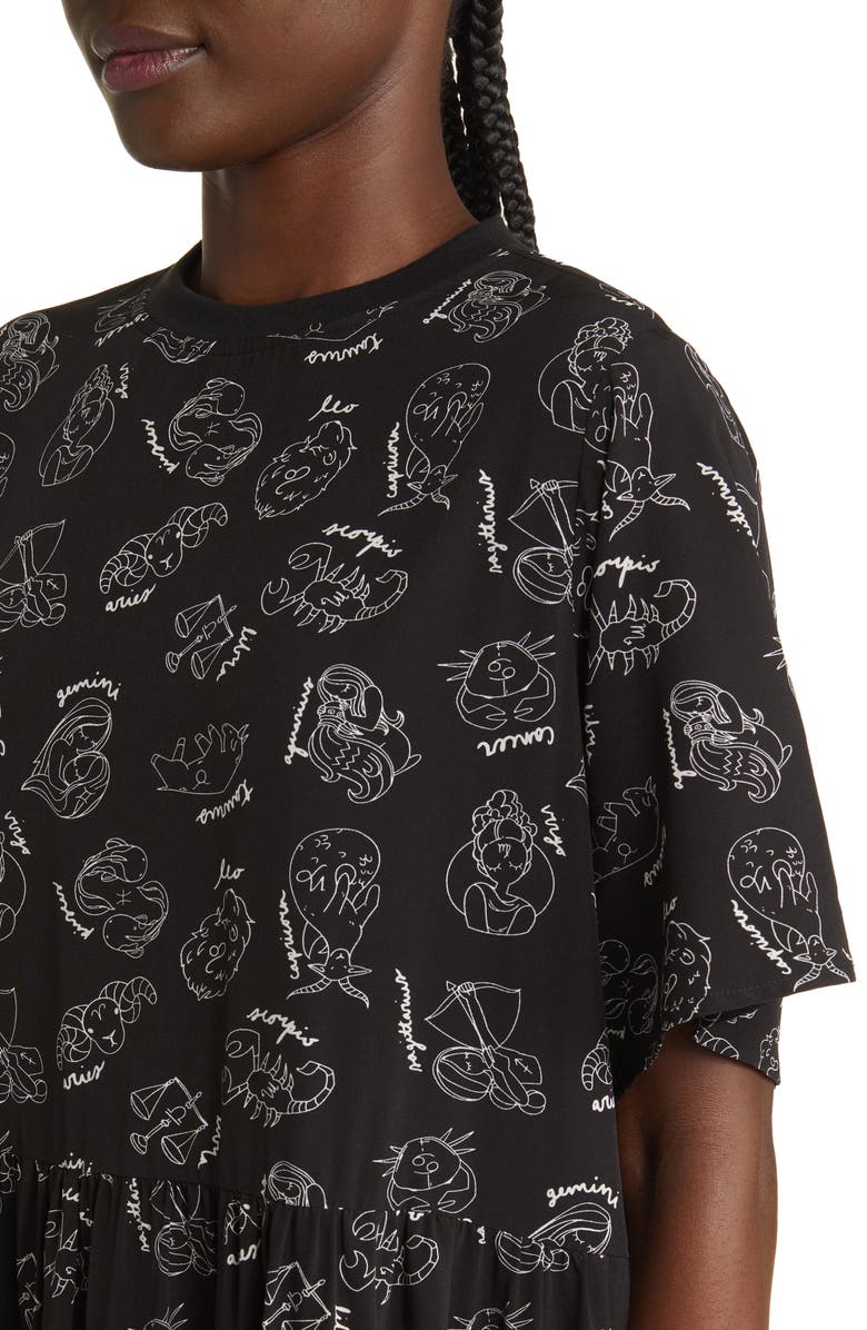 Dressed in Lala Never Too Much Print Oversize T-Shirt Maxi Dress, Alternate, color,