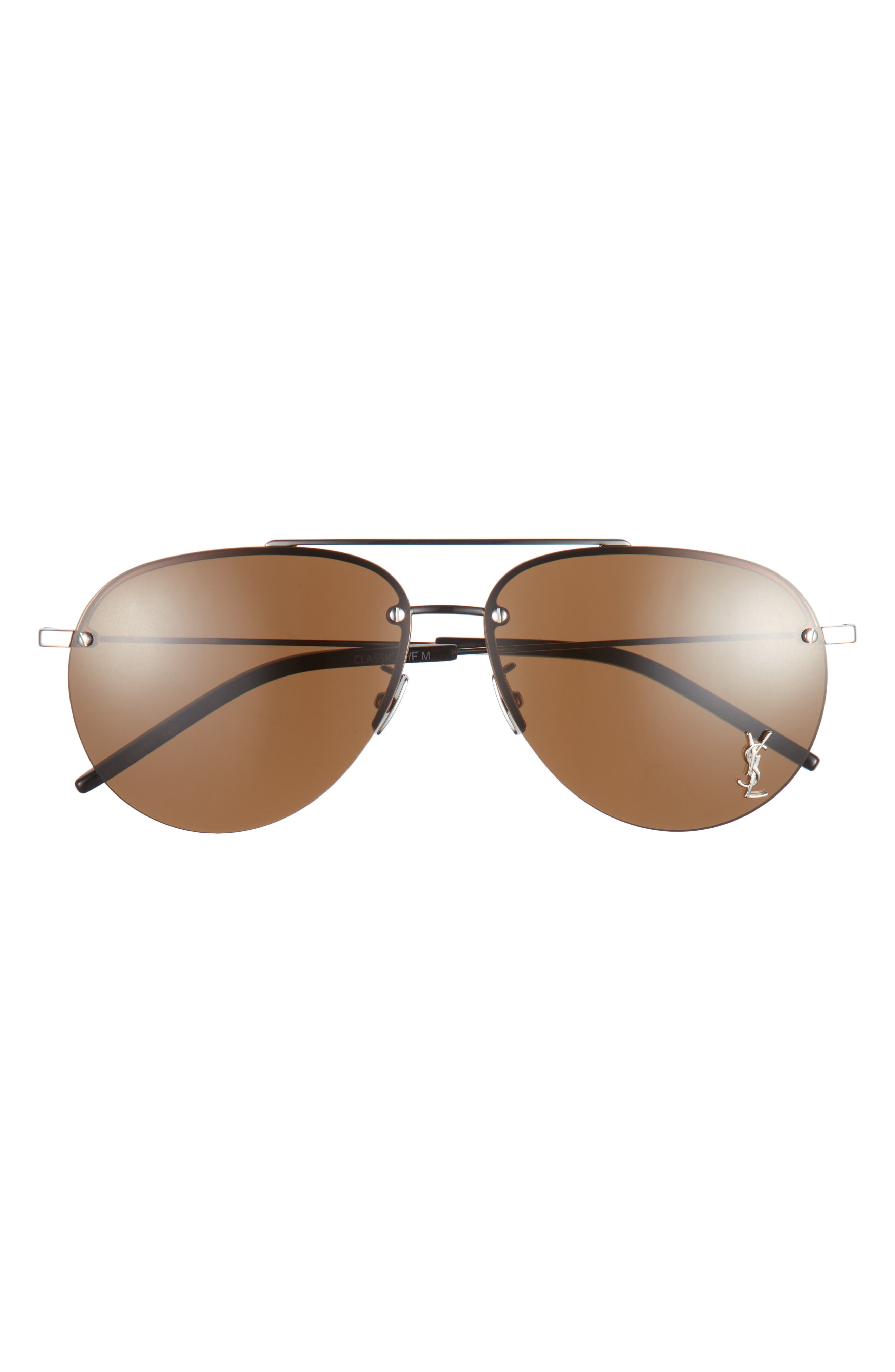 Saint Laurent 61mm Aviator Sunglasses