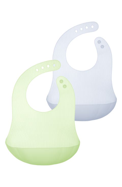 2-Pack Silicone Bibs